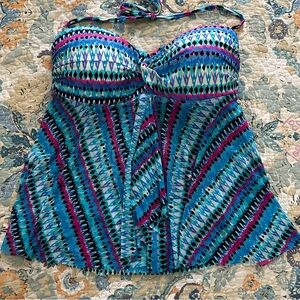 Merona Beige and Blue Garment